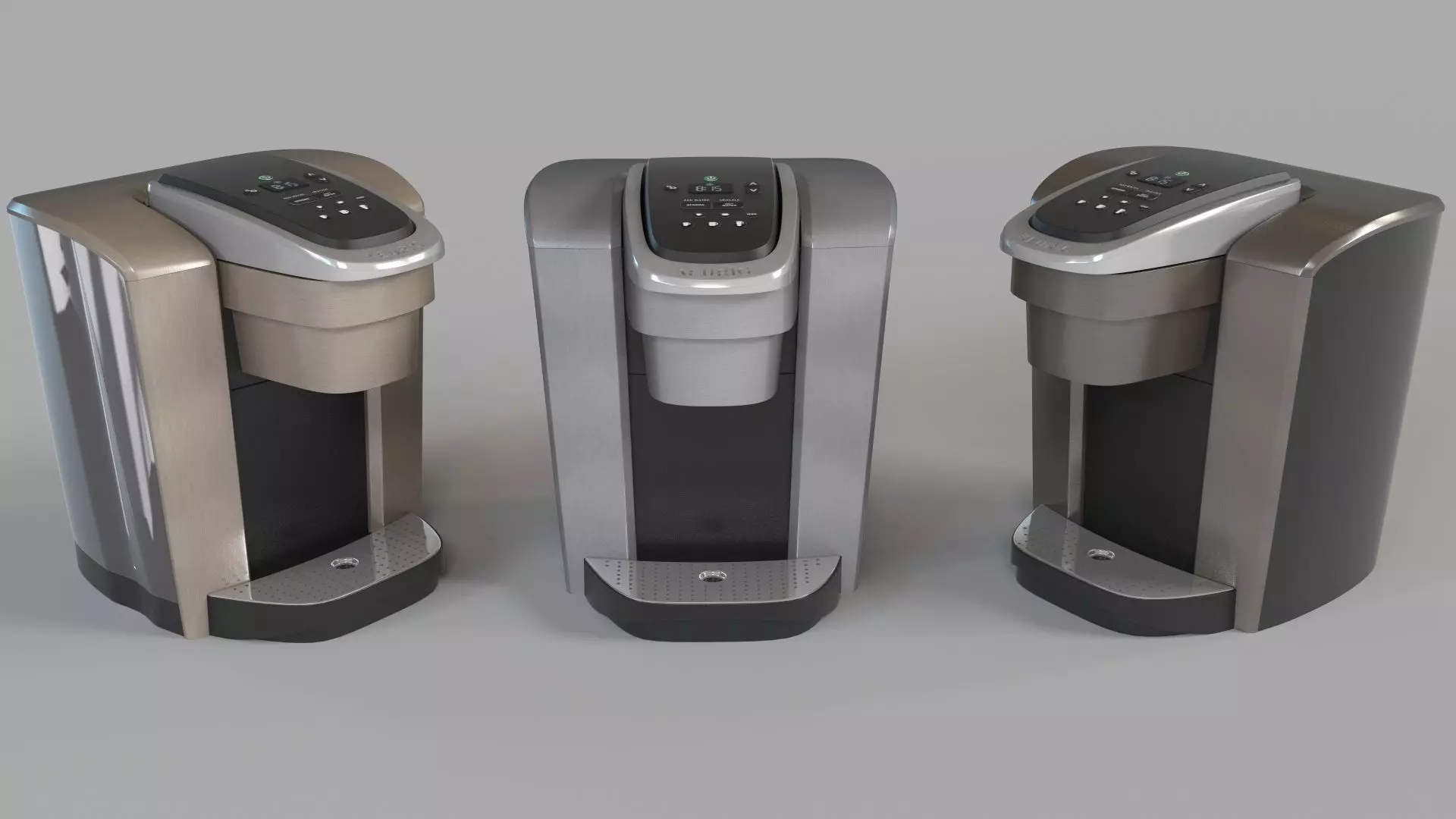 Keurig K-Elite Single Serve Coffee Maker Set Of 3 3D model_0