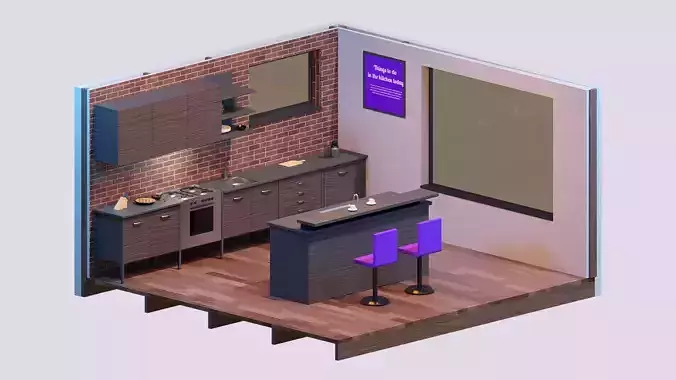 Isometric Kitchen 01