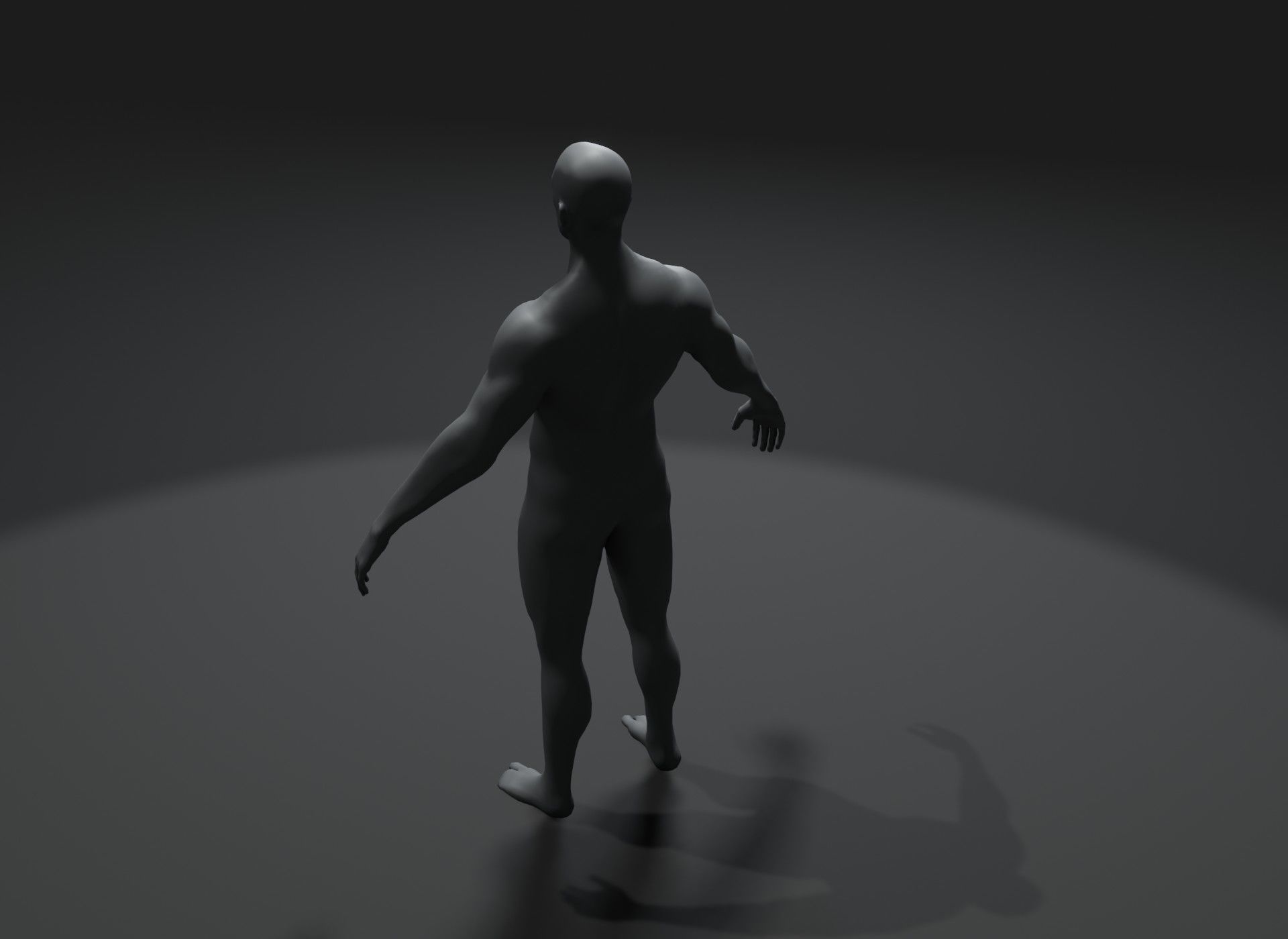 Male and Female Body Base Mesh 3D Model 20k Polygons Collection _4