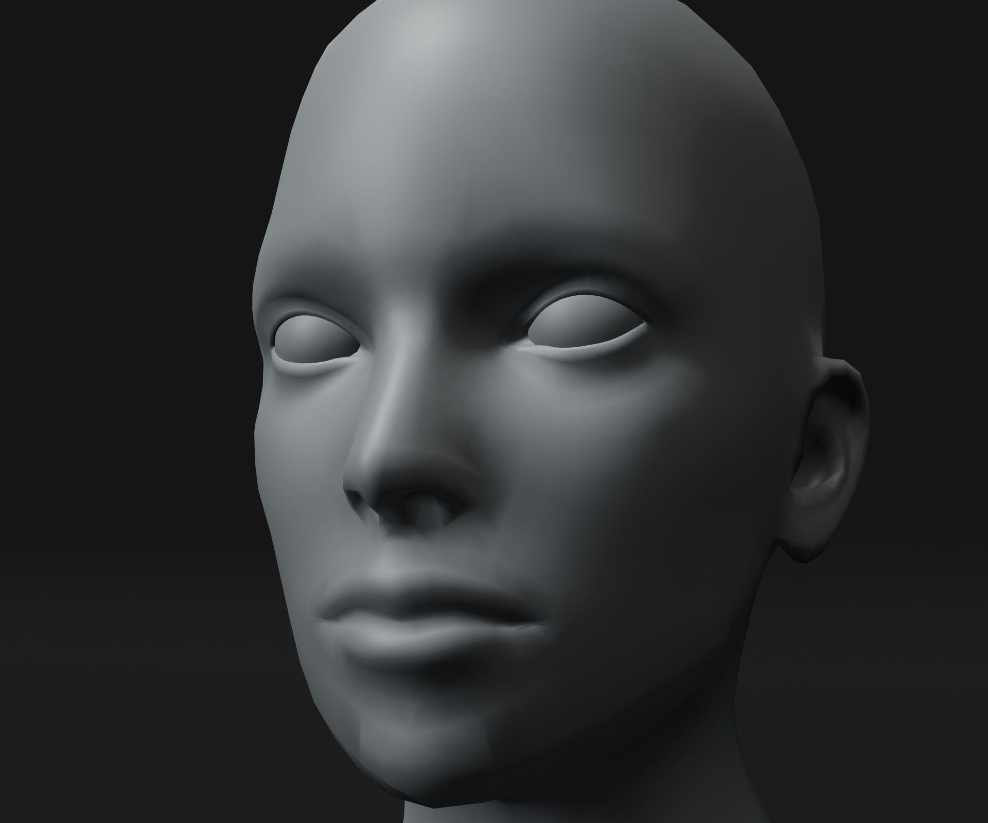 Male and Female Body Base Mesh 3D Model 20k Polygons Collection _41