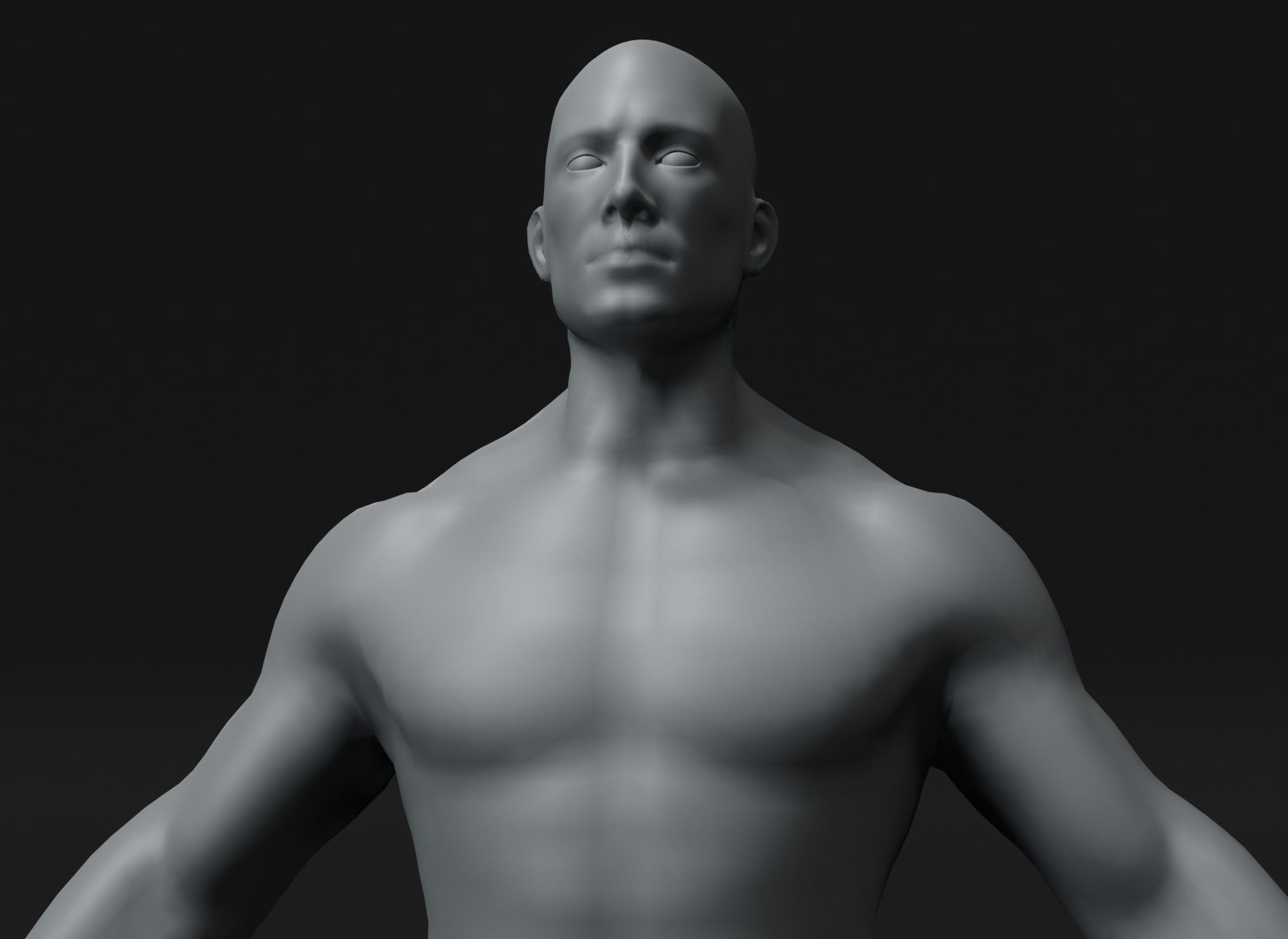 Male and Female Body Base Mesh 3D Model 20k Polygons Collection _27
