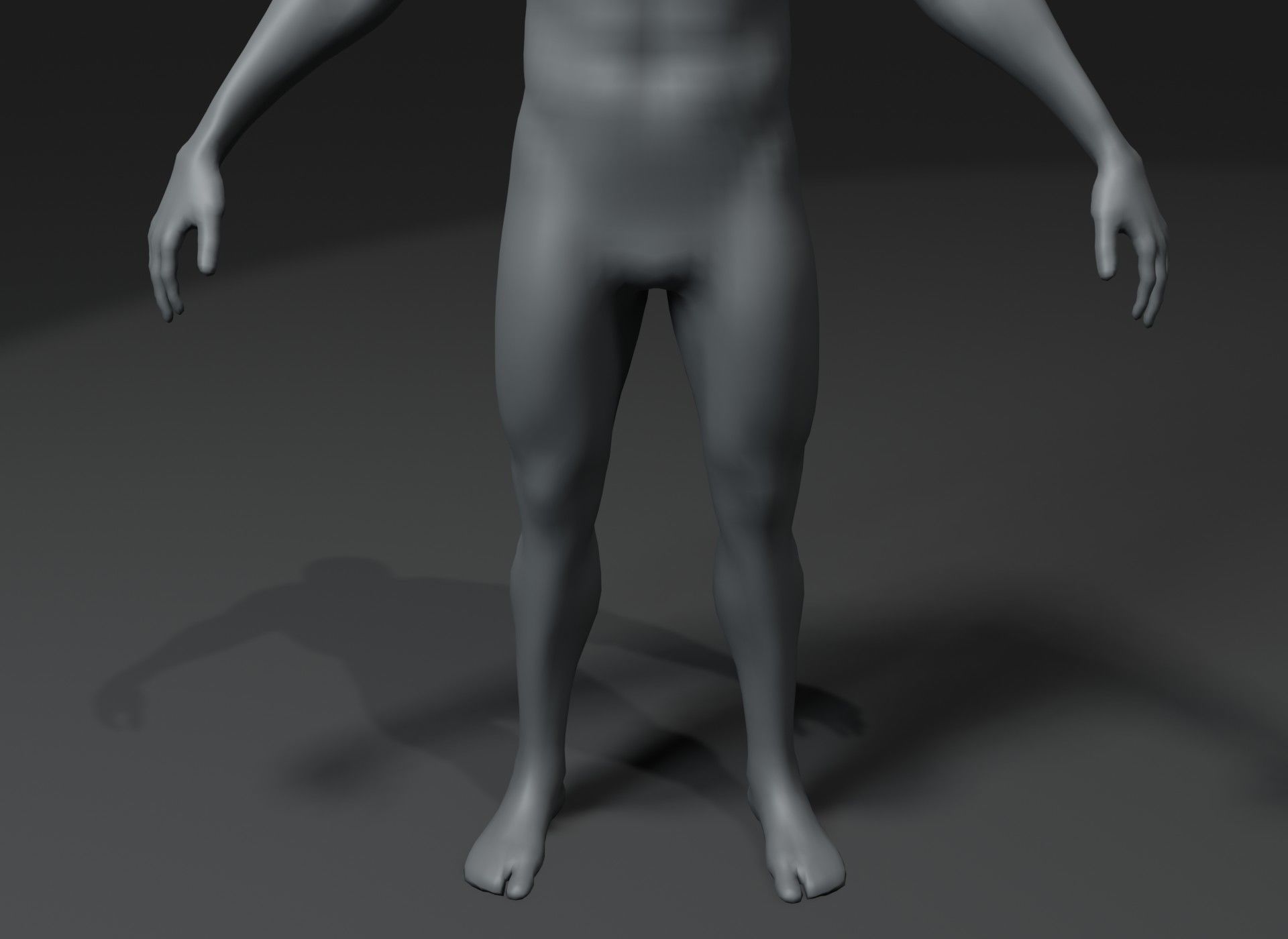 Male and Female Body Base Mesh 3D Model 20k Polygons Collection _9