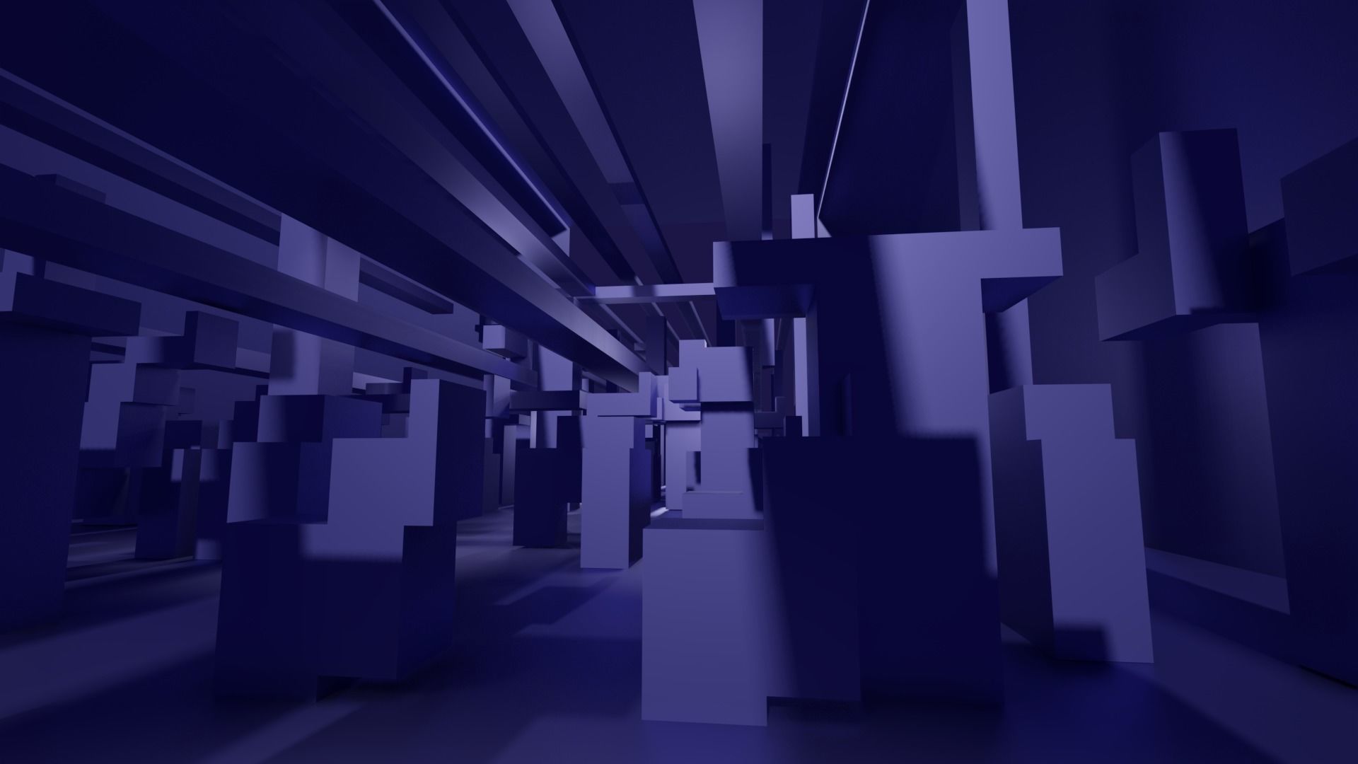 Labyrinth 3D Maze Modular Environment Low-poly 3D model_2