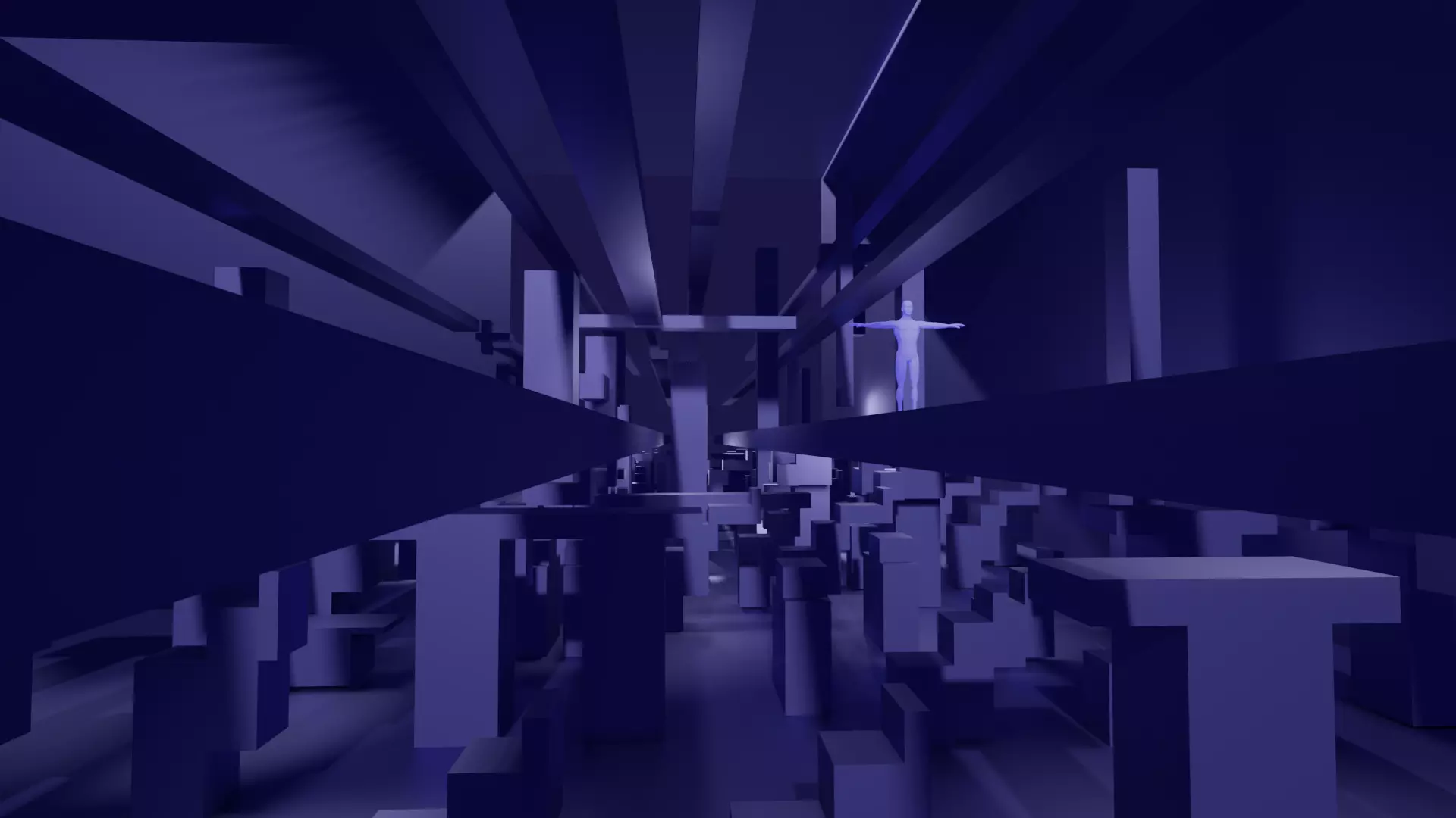 Labyrinth 3D Maze Modular Environment Low-poly 3D model_0