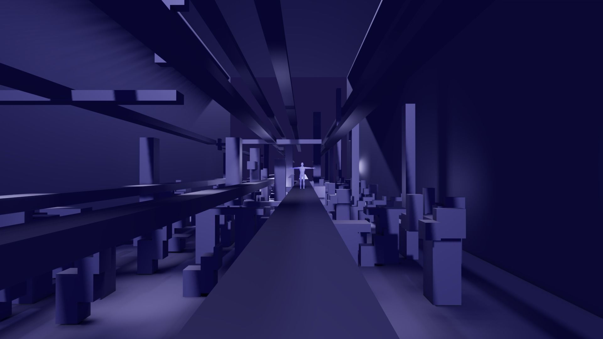 Labyrinth 3D Maze Modular Environment Low-poly 3D model_3