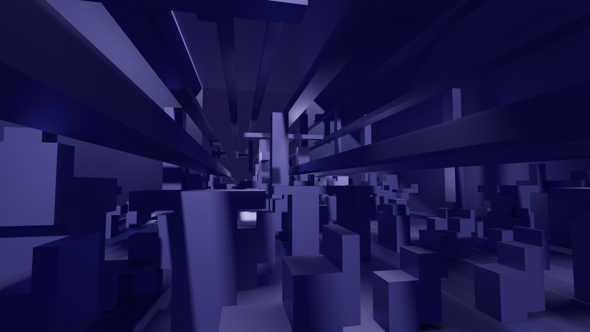 Labyrinth 3D Maze Modular Environment Low-poly 3D model_6