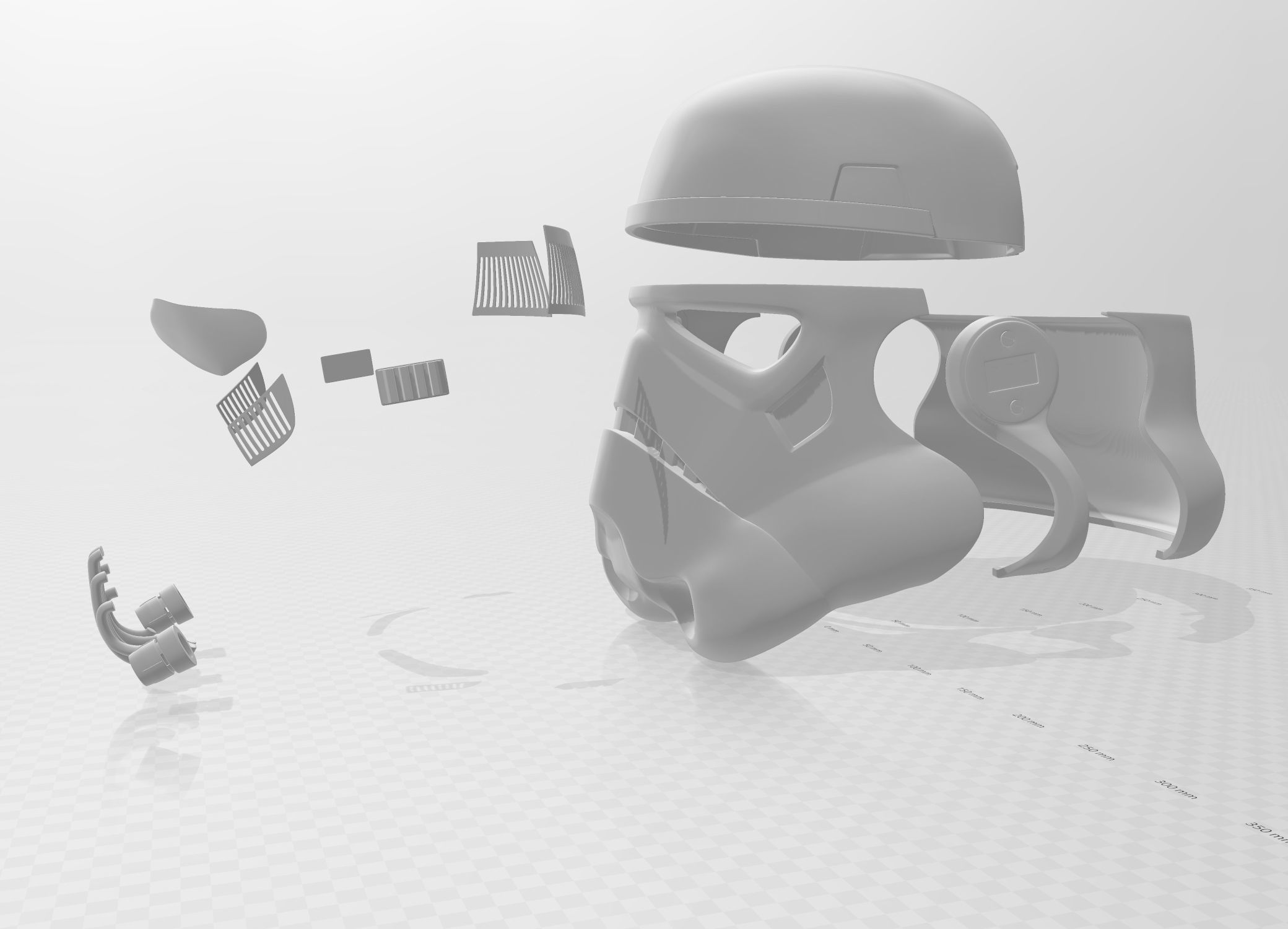 Star Wars Stormtrooper Helmet Cosplay 3D print model_5