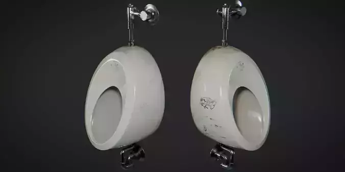Bathroom WC for Games Low-poly 3D model