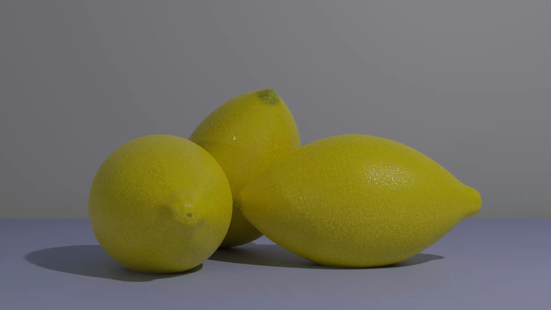 Lemon Fruit Yellow Low-poly 3D model