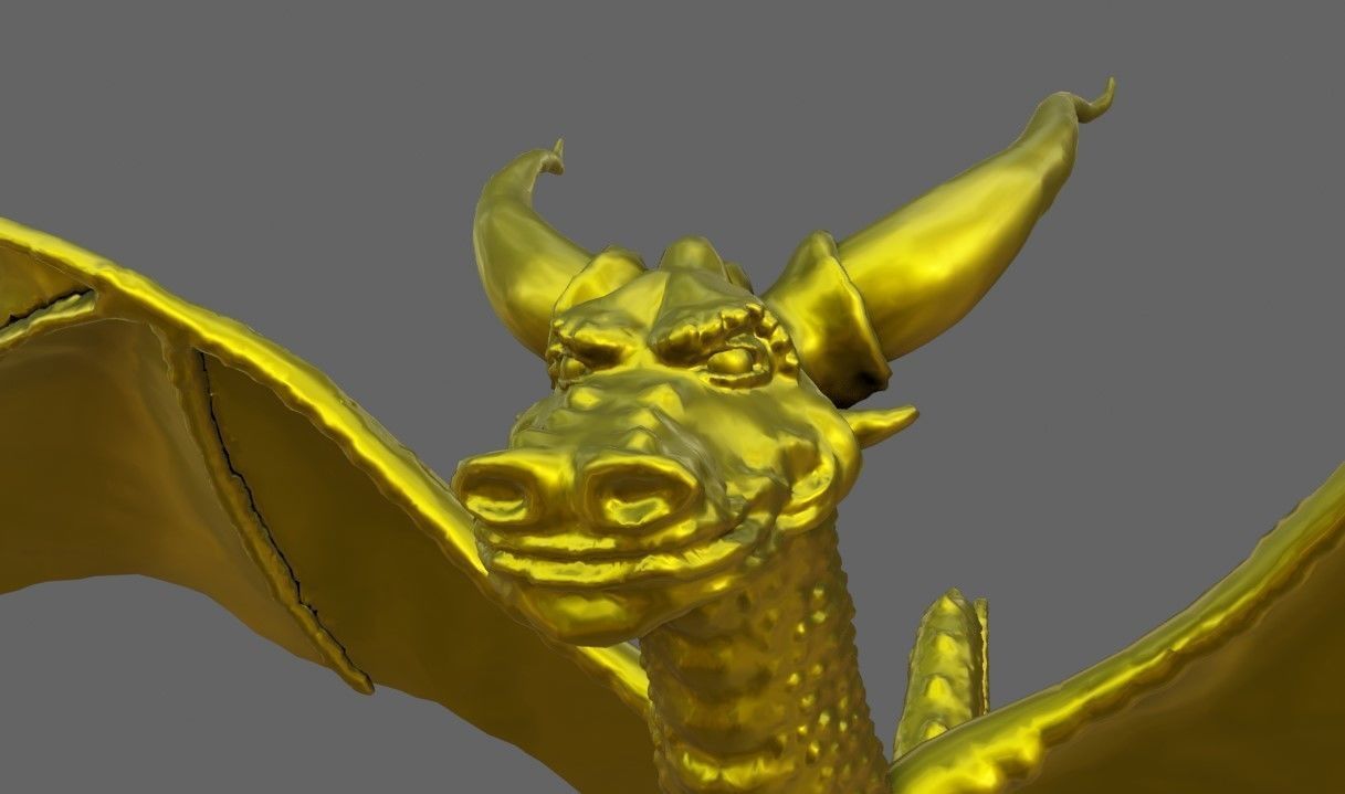 Gold Dragon - Dragao de Ouro 3D print model_2