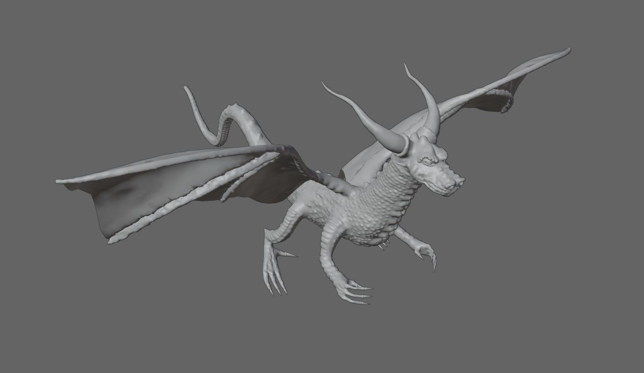 Gold Dragon - Dragao de Ouro 3D print model_16