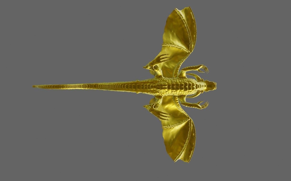 Gold Dragon - Dragao de Ouro 3D print model_10