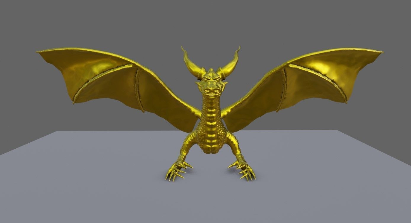 Gold Dragon - Dragao de Ouro 3D print model_5