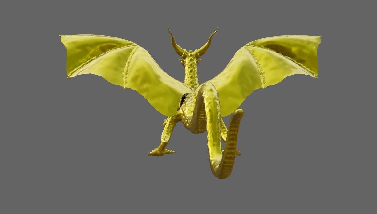 Gold Dragon - Dragao de Ouro 3D print model_11