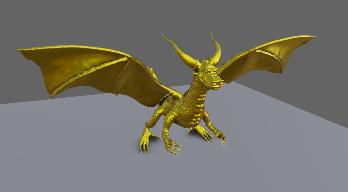 Gold Dragon - Dragao de Ouro 3D print model_8