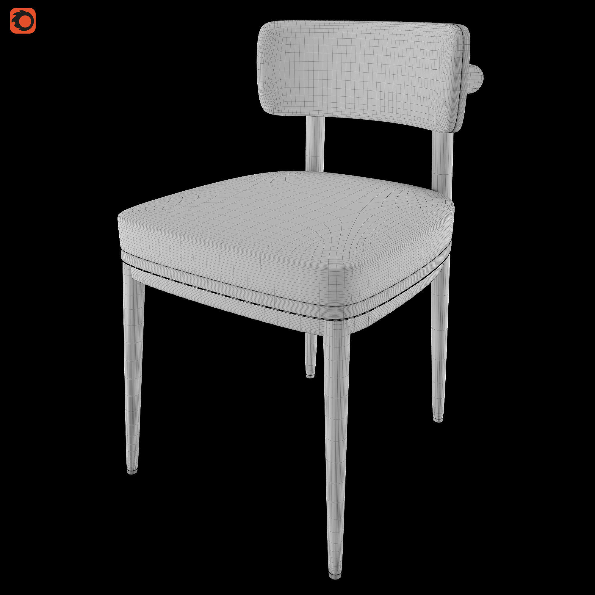 FRANK - Dining Chair 3D model_3