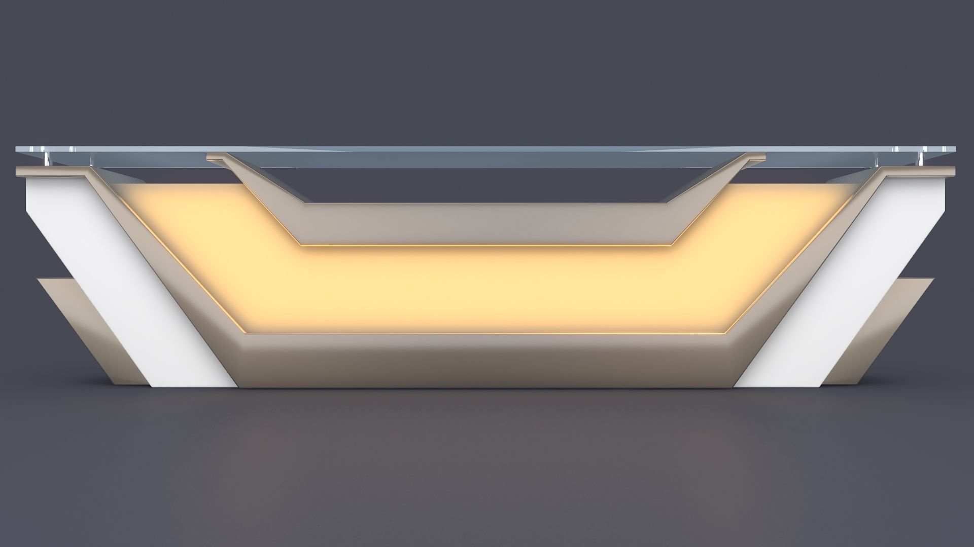 Reception Table 3D model_2