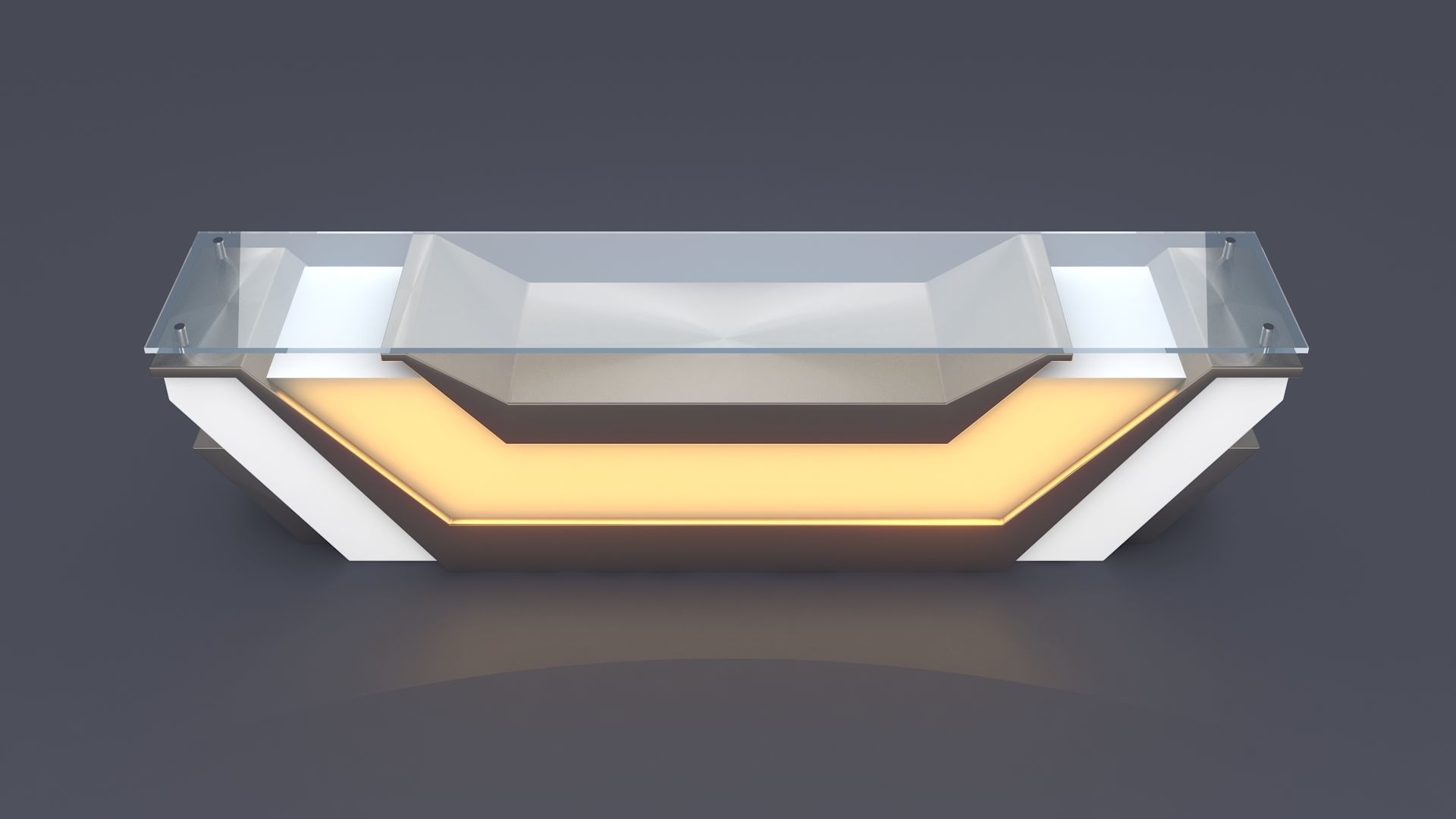 Reception Table 3D model_3