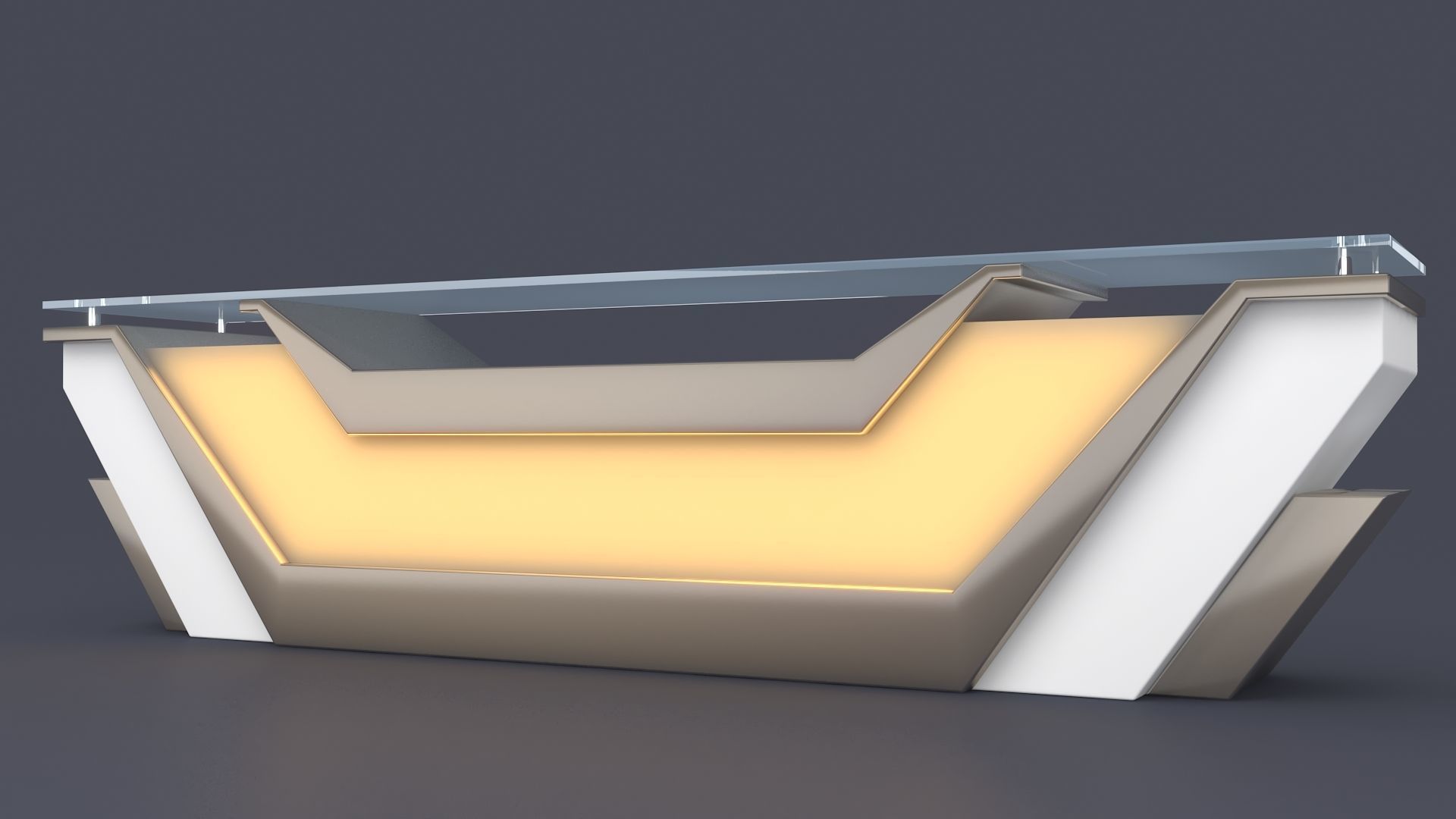 Reception Table 3D model_1