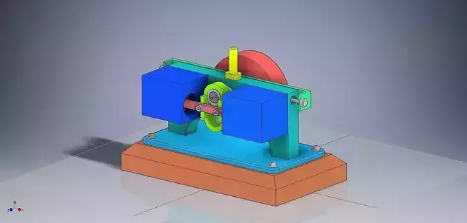 DOUBLE CYLINDER SCOTH YOKE STEAM ENGINE
