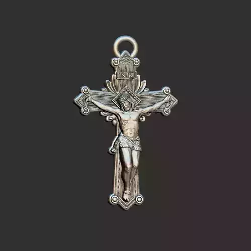 3D printable Jesus pendant 