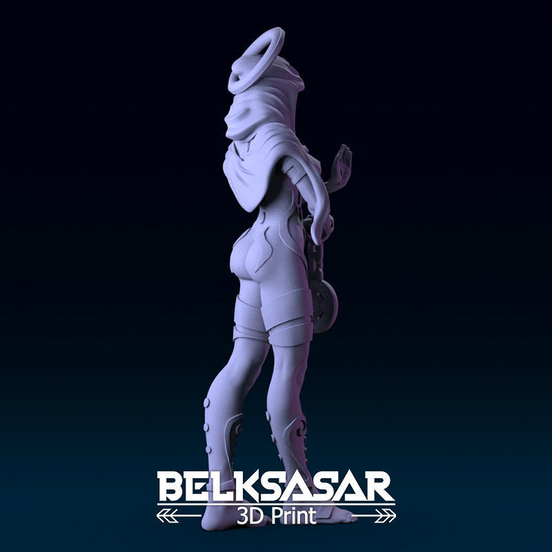 Sacred Witch Nude Version 3D print model_6