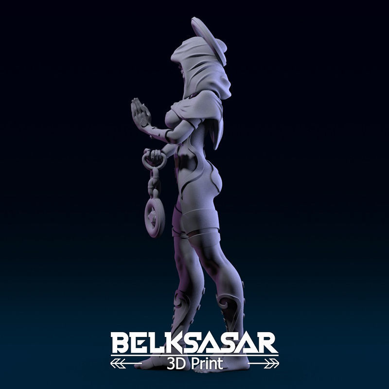Sacred Witch Nude Version 3D print model_2
