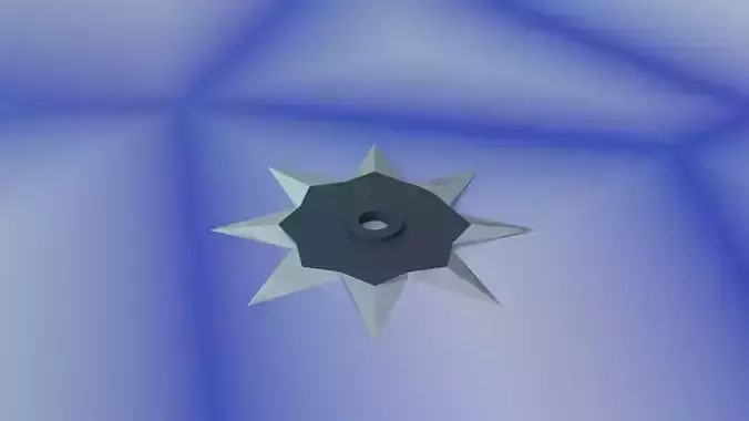 8 Point Ninja Star Shuriken 3D print model