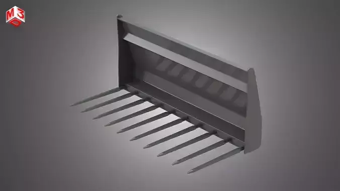 Manure Fork - Front Loader 3D model
