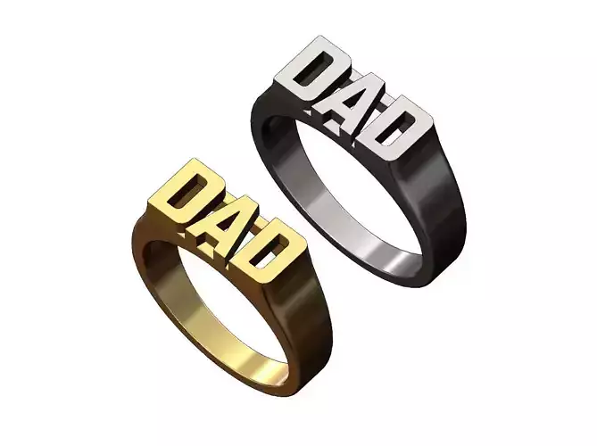 DAD statement name signet ring size 6 to 11