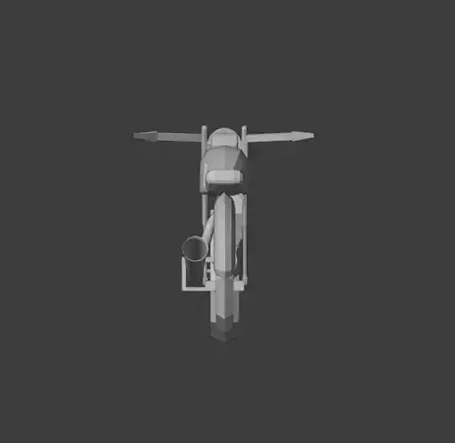 Low-poly motorcycle Free low-poly 3D model