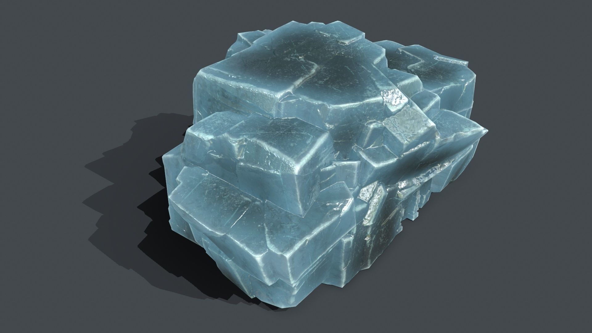 Skull Rock Low-poly 3D model_15