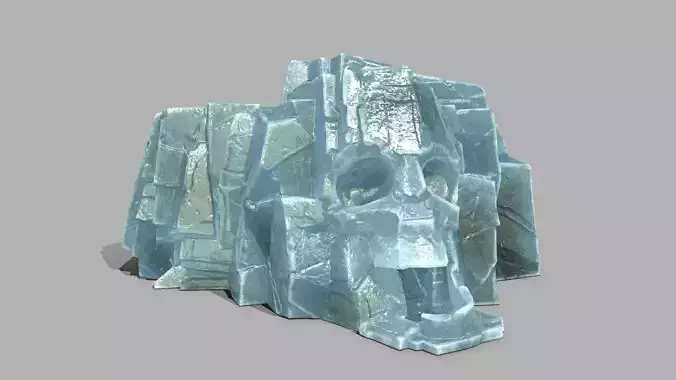 Skull Rock Low-poly 3D model