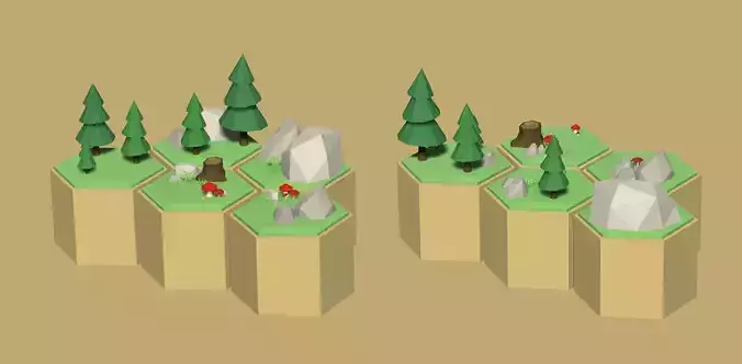 Lowpoly Tile Pack