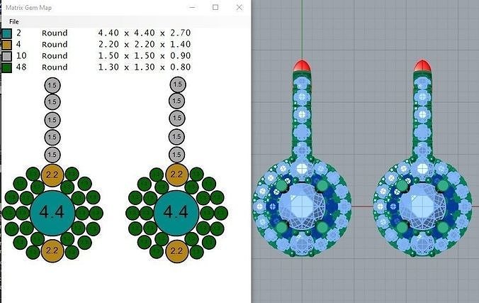 Earrings bead design 3D print model