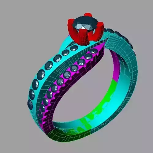 Classic Solitaire Engagement Anello solitario Sl77 two model