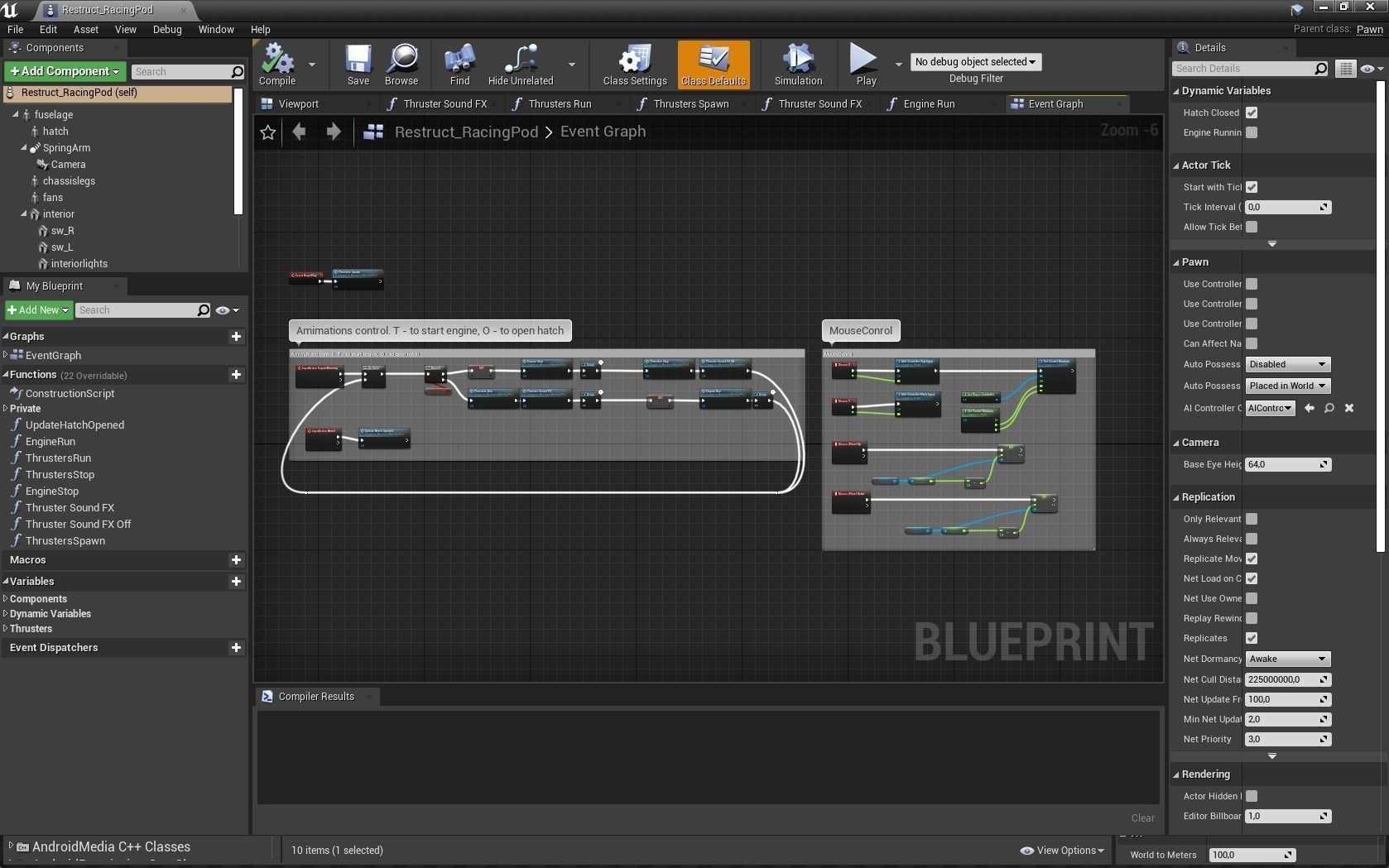 Sci-Fi Aircraft  Low-poly 3D model_26
