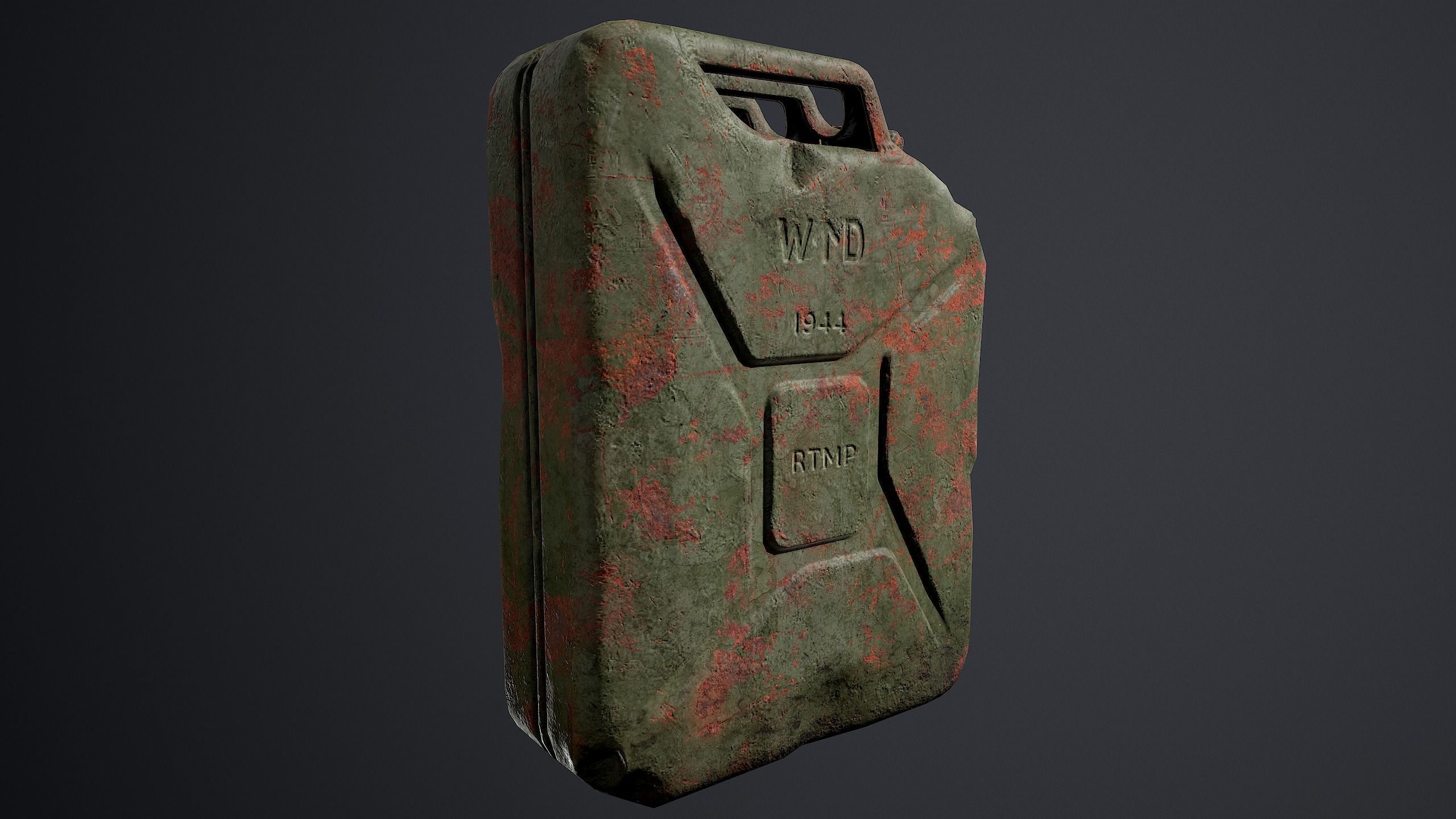 Jerrycan 20 l Low-poly 3D model_2