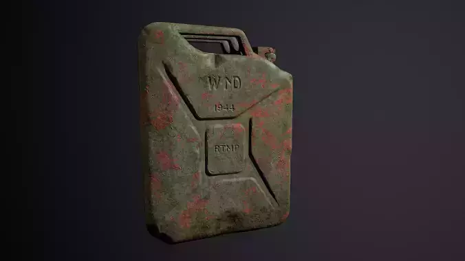 Jerrycan 20 l Low-poly 3D model
