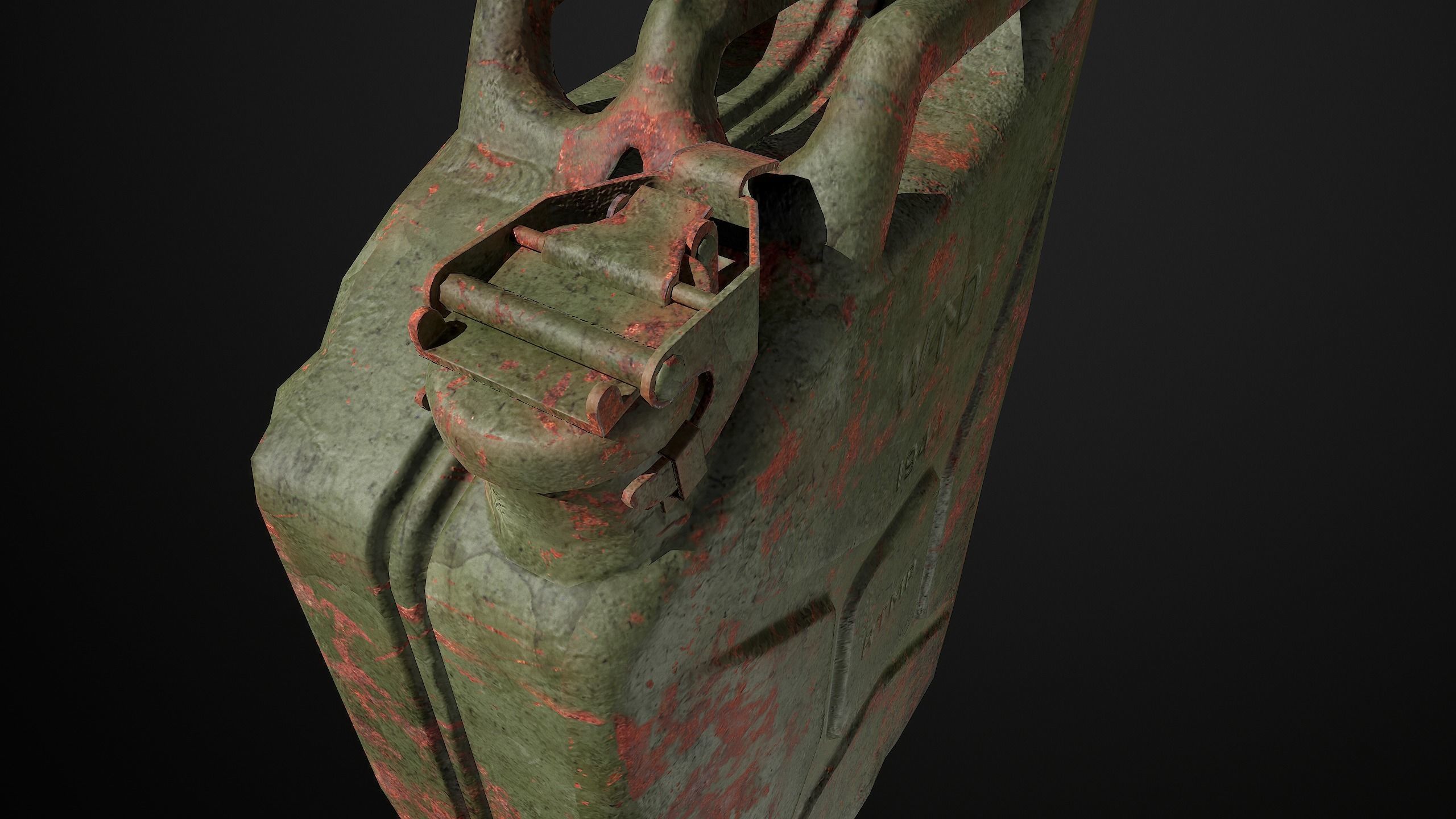 Jerrycan 20 l Low-poly 3D model_5