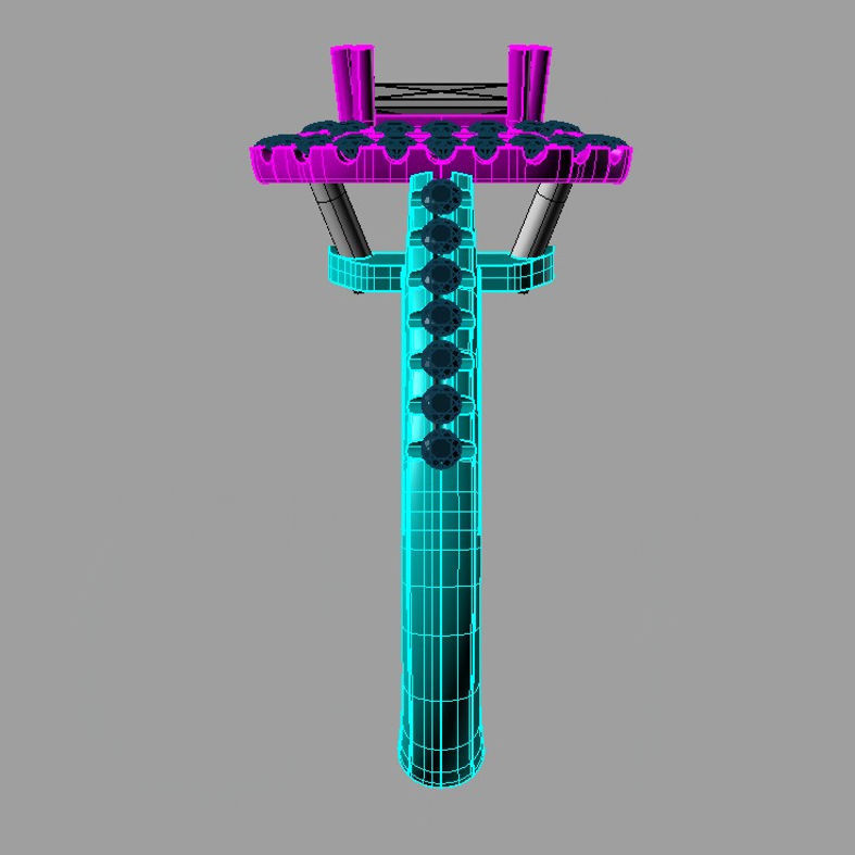 BIG Emerald Ring 3D print model anello cestino an243 3D print  3D print model_5