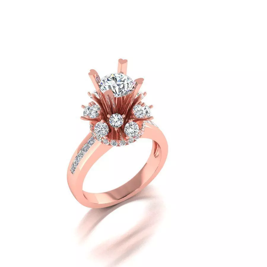 ring diamond Hong Kong 3D print model