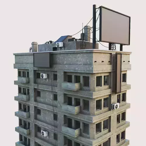 Building Skyscraper City Town Downtown Office Space Work Street