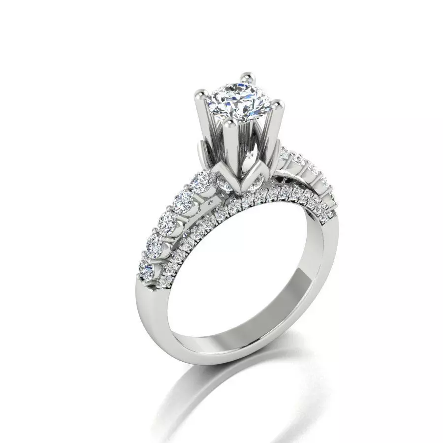 ring diamond Hong Kong 3D print model