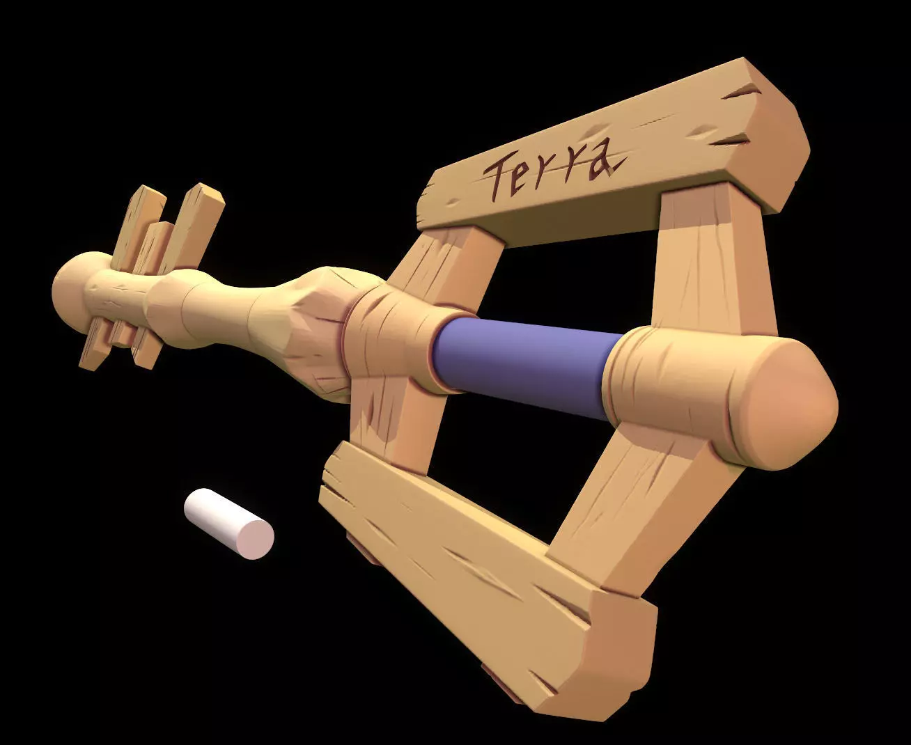 Kingdom Hearts - Wooden Keyblade 3D print model_0