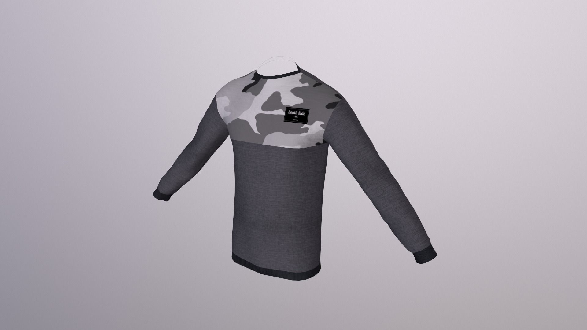 Man Longsleeve 3D model