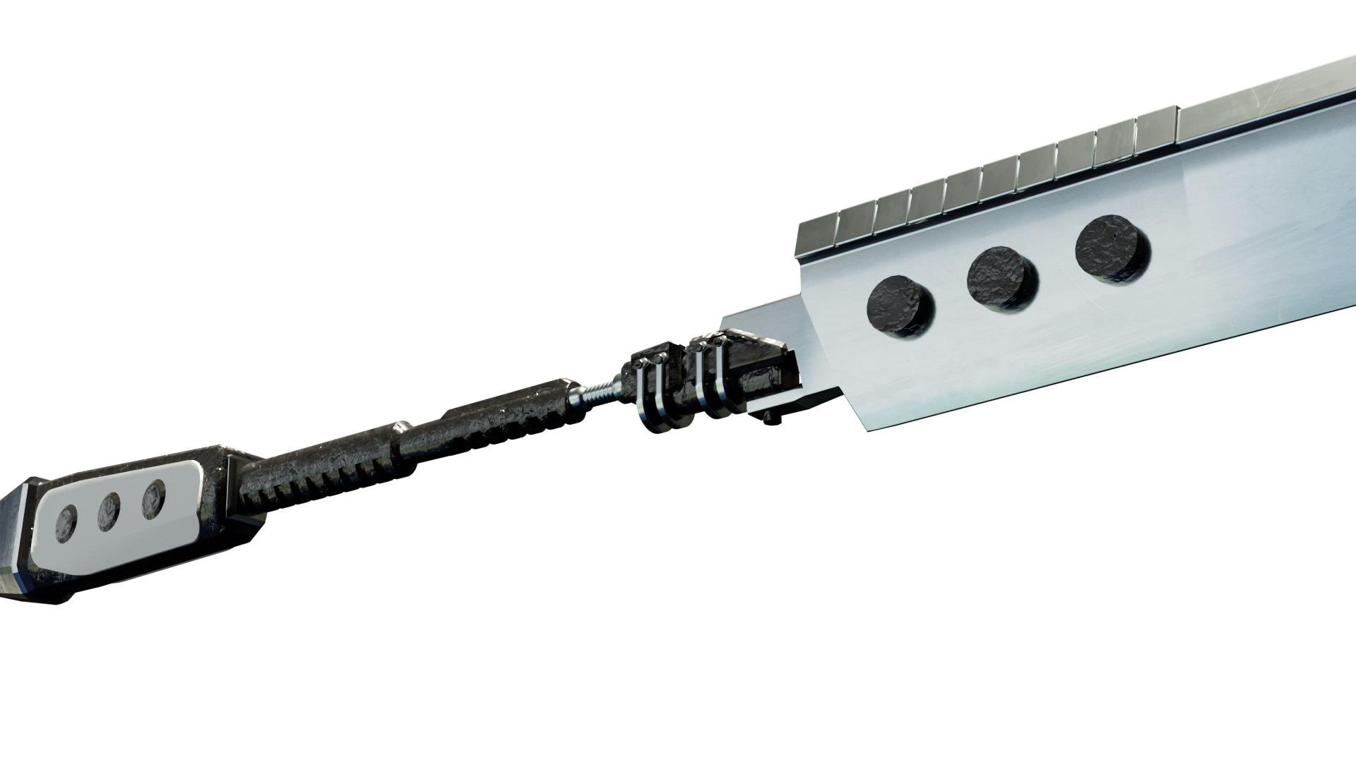 Sword 3D Model Low-poly 3D model_2