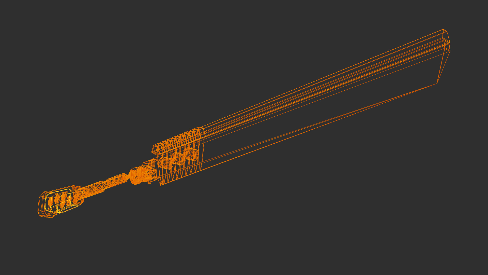 Sword 3D Model Low-poly 3D model_3