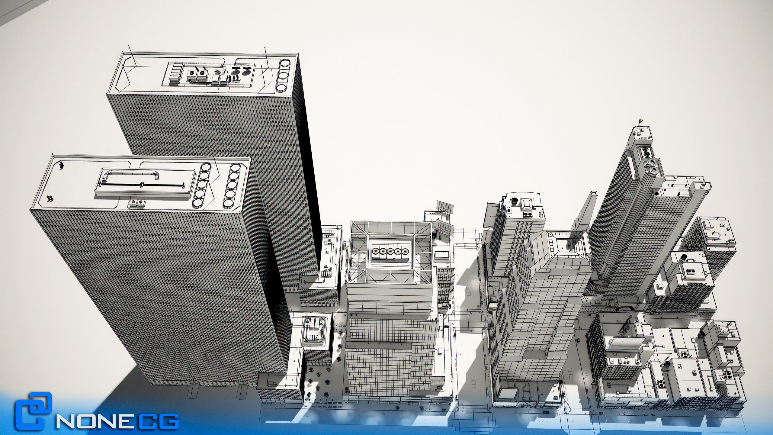 NYC Broadway - 7th Avenue Set 1 V2 3D model_27