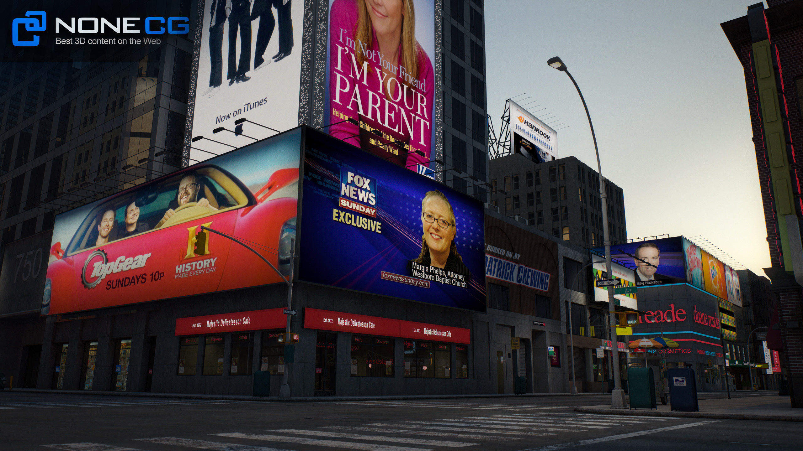 NYC Broadway - 7th Avenue Set 1 V2 3D model_18